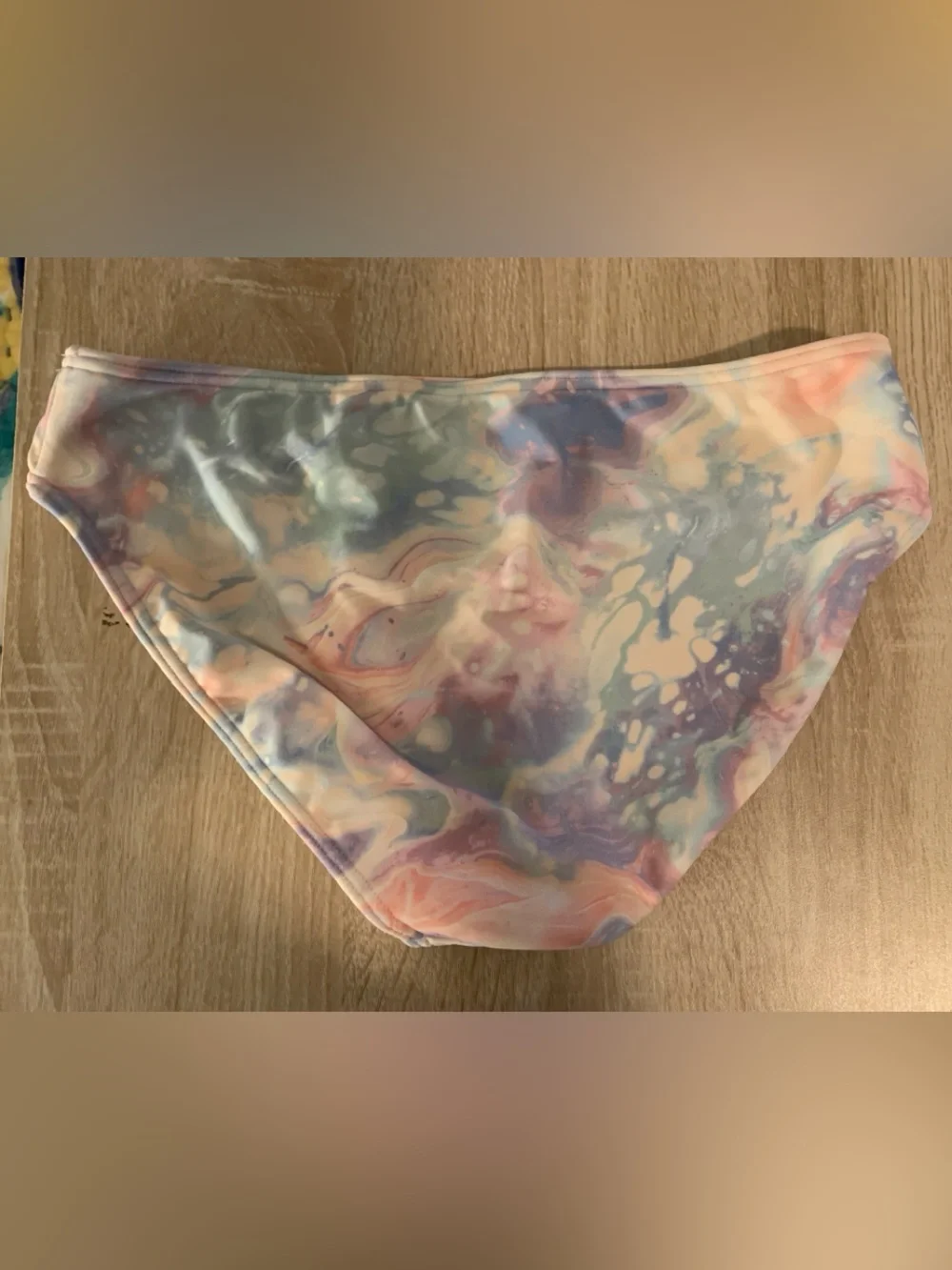 abercrombie kids pastel tie-dye 2 piece swim suit- pink, blue, green
